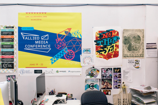 The offices of Allied Media Projects