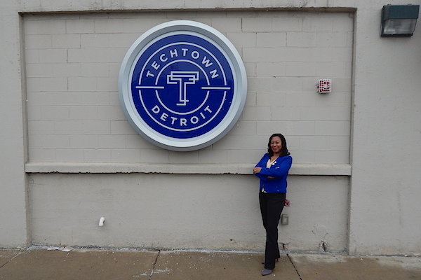 Regina Ann Campbell on Burroughs Street in TechTown
