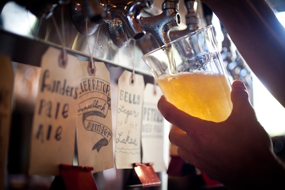 Beer at Great Lakes Coffee Roasting Co. in Midtown