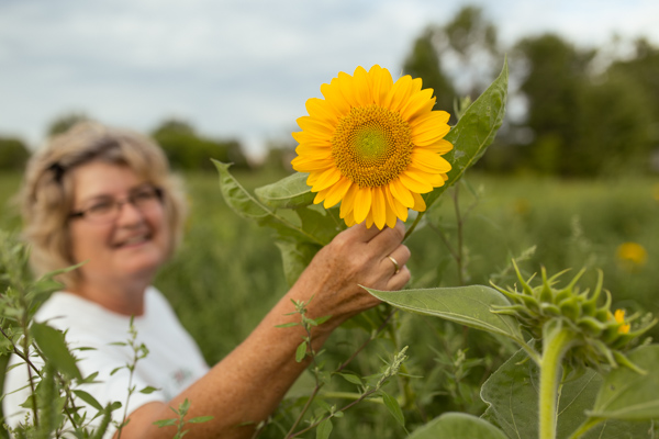Vicki Zilke at her farm
