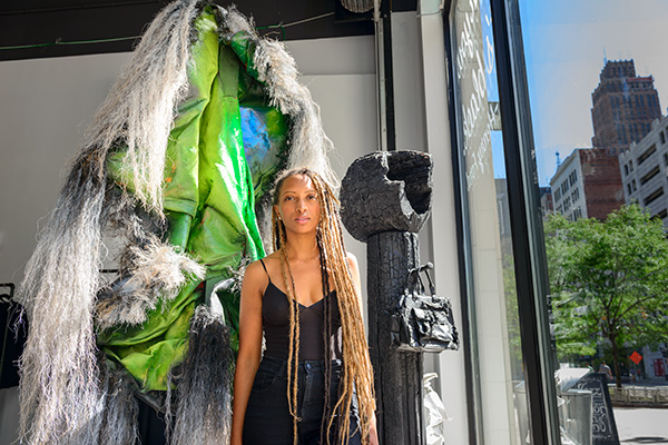 Roslyn Karamoko. Her downtown store has a gallery space.